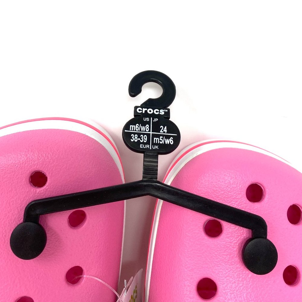 🌸Sale🌸 Crocs Crocband Clog Pink Lemonade Women’s Size 9 11016-62P - Picture 6 of 8